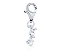 Love Word Shaped Silver Charms CH-49